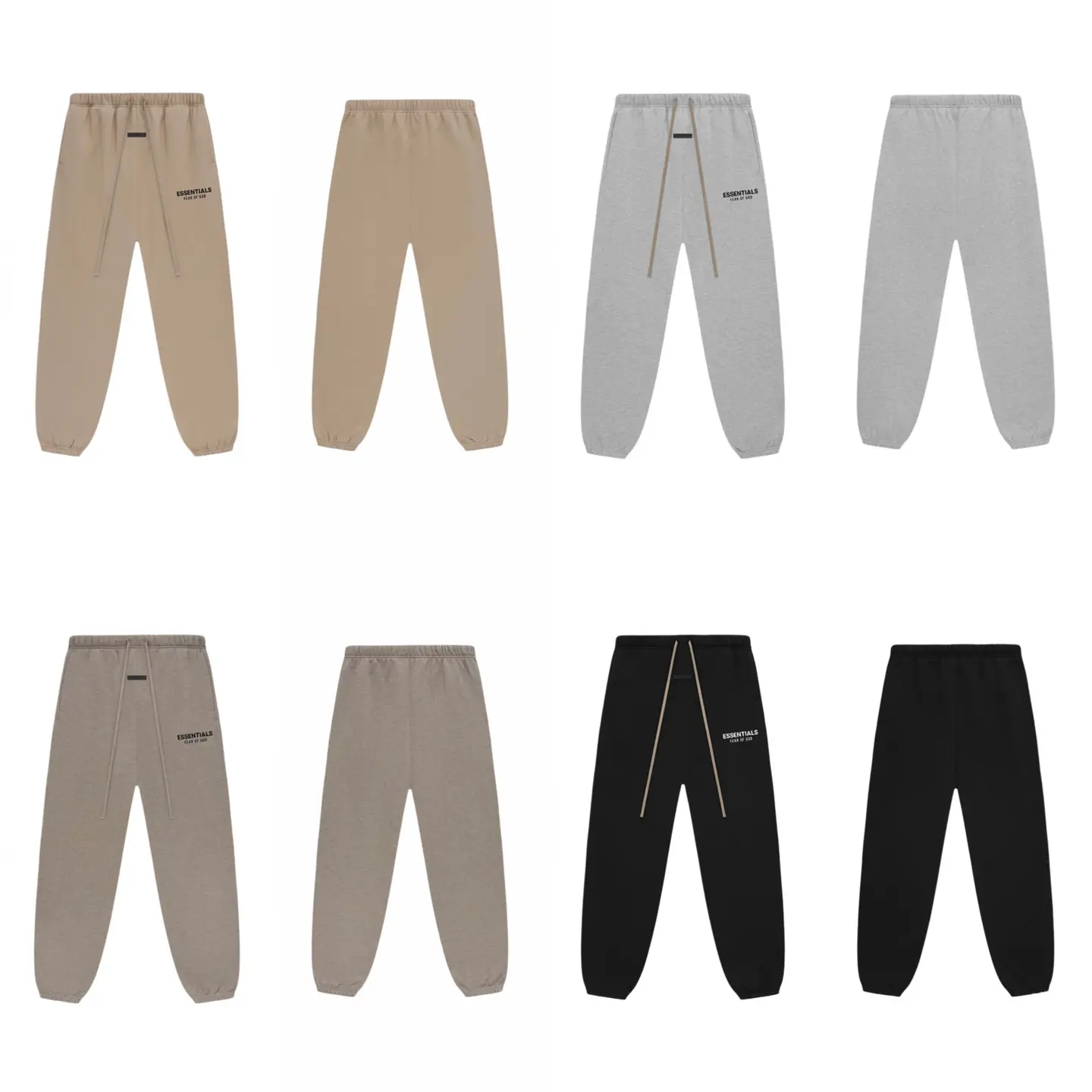 2025 Spring and Autumn New High Version Fog Multi-Thread Laminated Small Letter Pants Unisex Wholesale