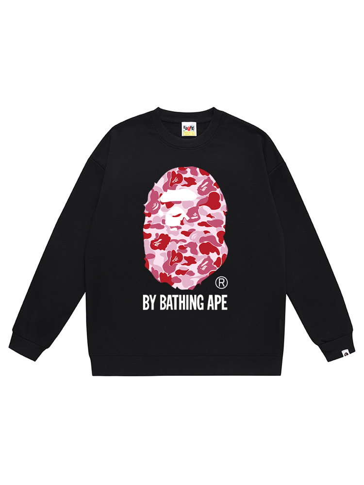 Cross-Border Wholesale Supply of Export Trendy Brand Heavyweight Bape Ape Head Round Neck Sweatshirt Shark Long-Sleeved Jacket 12