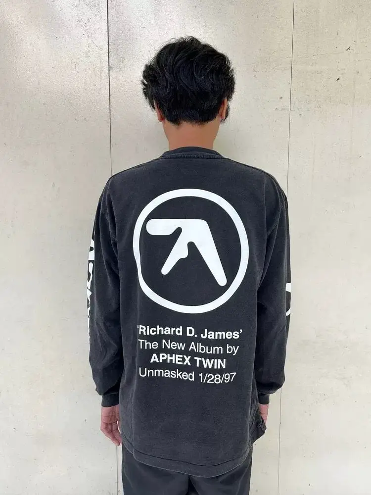 Aphex Twin Aphex Disciple T-Shirt Size m Very Rare Long Sleeve T-Shirt