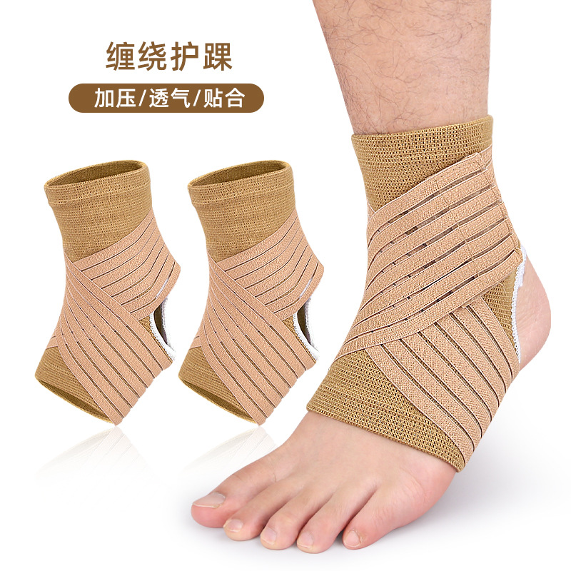 Sports pressure strap ankle protector outdoor riding basketball badminton soft elastic pressure fixed ankle protector