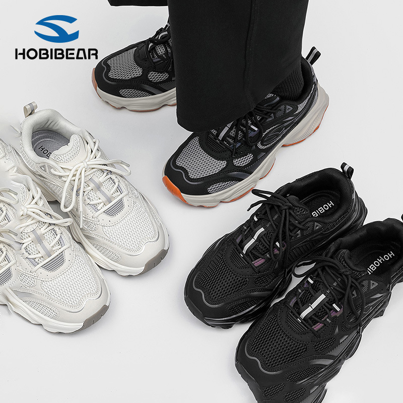 Hobibear Double Mesh Men's Shoes Spring & Fall Casual Sports Trendy Shoes Casual Shoes Men's New Running Shoes Dropshipping