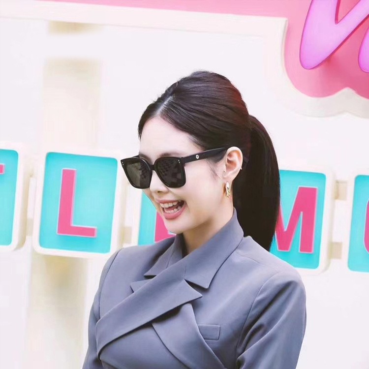 jennie co-brand same-style sunglasses big face slimming new gm sunglasses anti-ultraviolet internet-famous polarizer