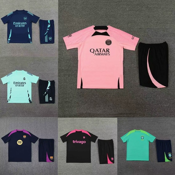 Argentina Chelsea Arsenal Paris Real Madrid Barcelona Tottenham Atletico Madrid France Brazil Football Training Uniform Set QC-foto från 1688 på Qualit.ly