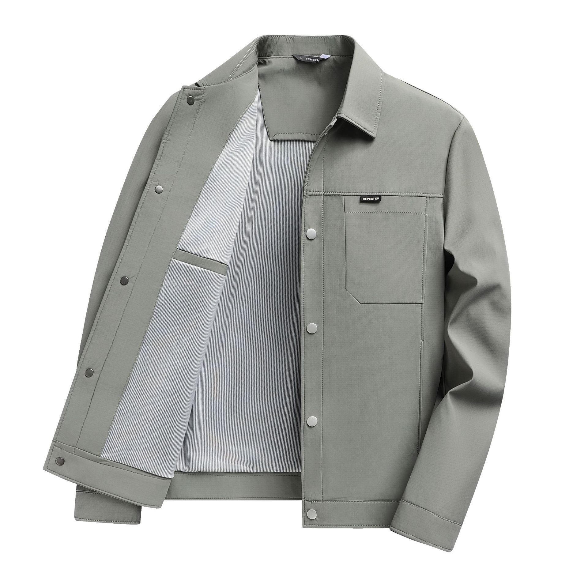 2025 Spring Men's Coat Three-proof Technology Short Loose Casual Lel Commuter Middle-aged Men's Work Jacket
