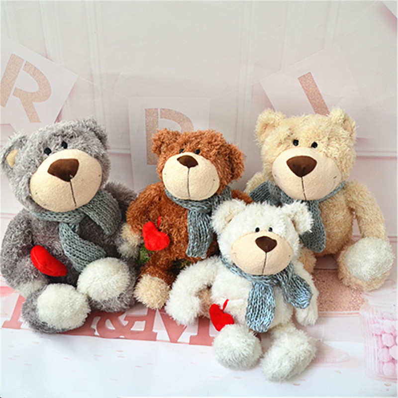 Teddy Bear Plush Toy Scarf Bear Hug Bear Doll Pillow Gift Teddy Bear Cross-Border Couple Pillow Bear