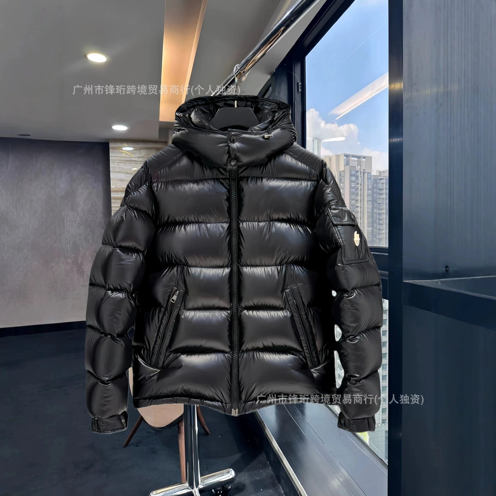 M Mengjia thick hooded down jacket/[op-quality edition] Foto QC de WEIDIAN na Qualit.ly