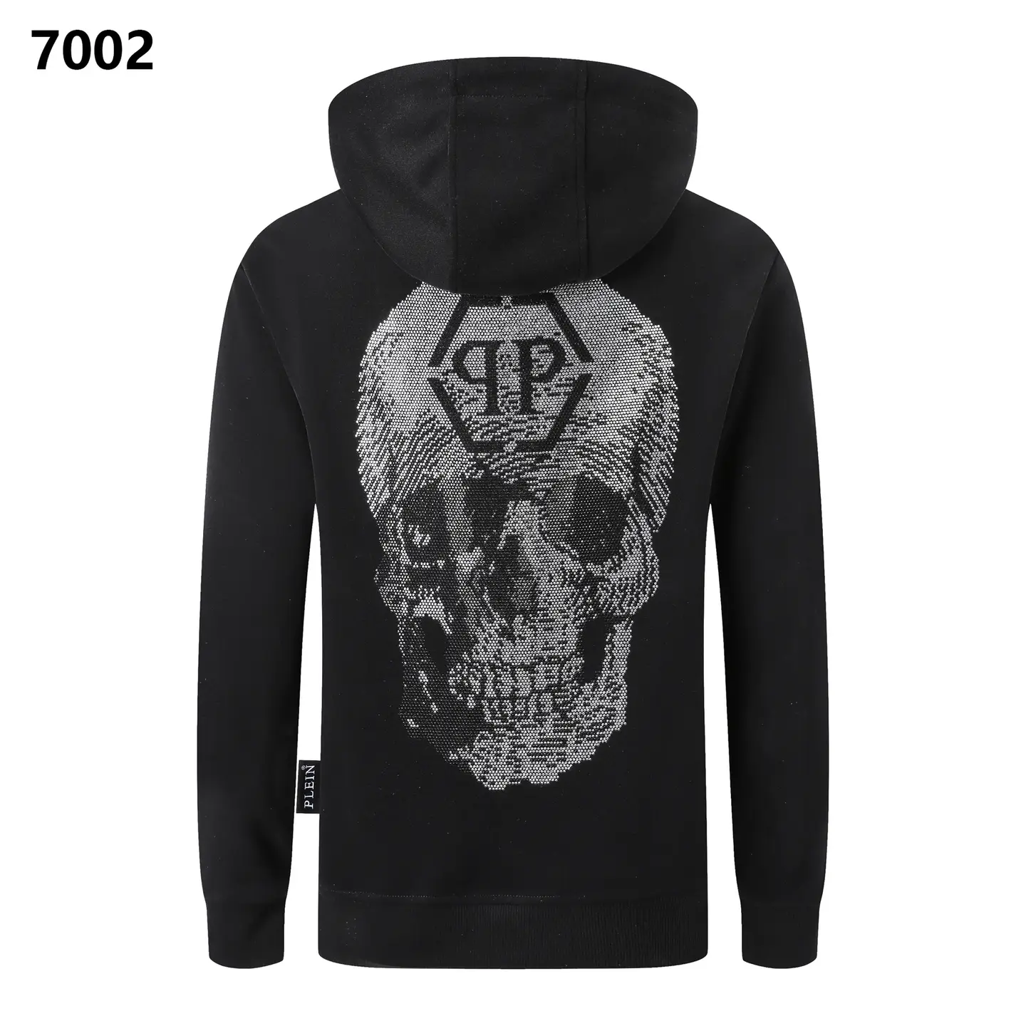 Phillip Poulain Speedway Amazon cross-border Europe and the United States street fashion hot drill skull zipper PP men's jacket