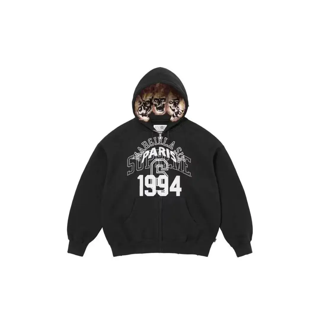 1994 wy se 联名拉链带帽青春卫衣