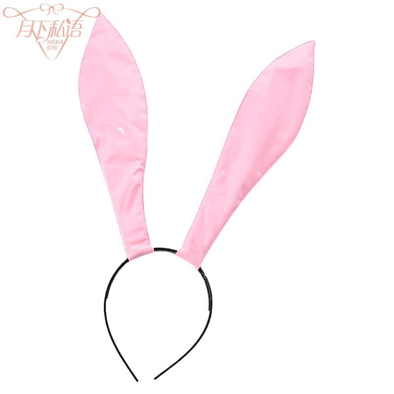 Sexy lingerie COS anime two-dimensional bunny headband cute cute Lolita patent leather hairpin accessories