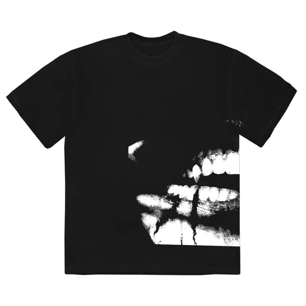 PLAYBOY CARTI WHOLE LOTTA RED Loose Short sleeved T-shirt with Devil Teeth Surrounding
