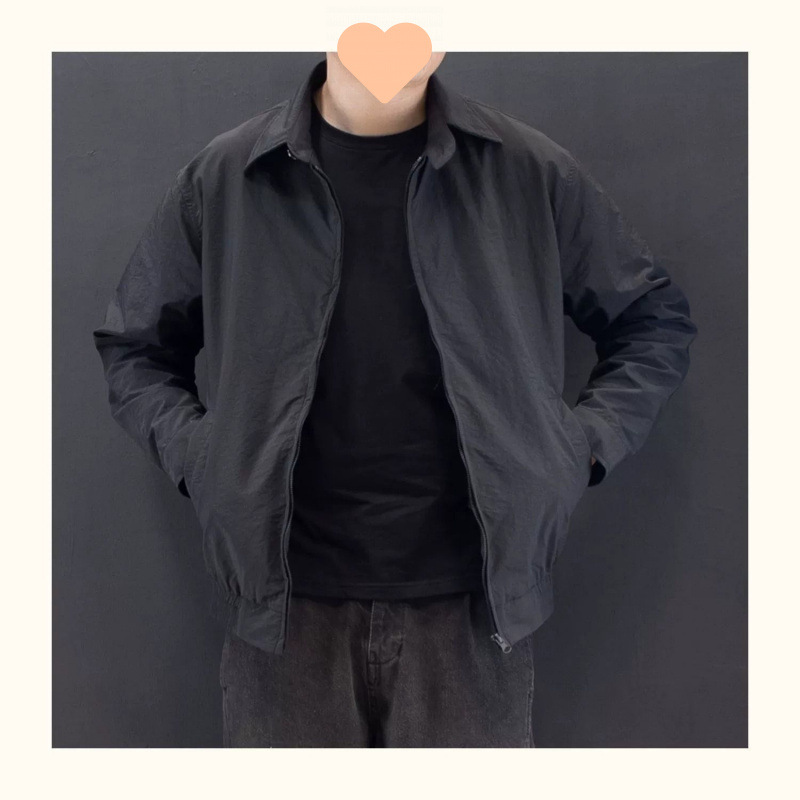 Men's Casual Jacket Spring and Autumn New Thin Loose Stylish Short Windbreaker Sports Top Spring Men's Clothing