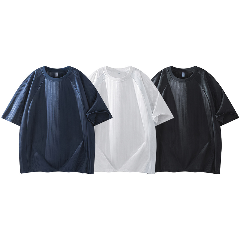 Summer Round-Neck Short-Sleeve Unisex Cool T-Shirt Custom Trendy Brand Short-Sleeve Unisex Casual Loose Half-Sleeve Breathable Top