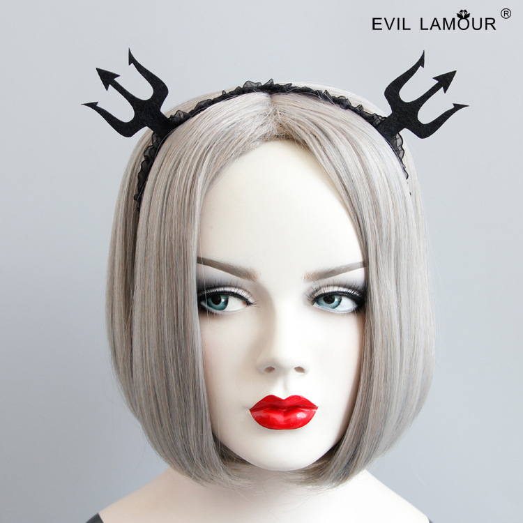 Creative Demon Fork play Gothic Punk Cosplay Headband Concert Halloween Headwear FG-78