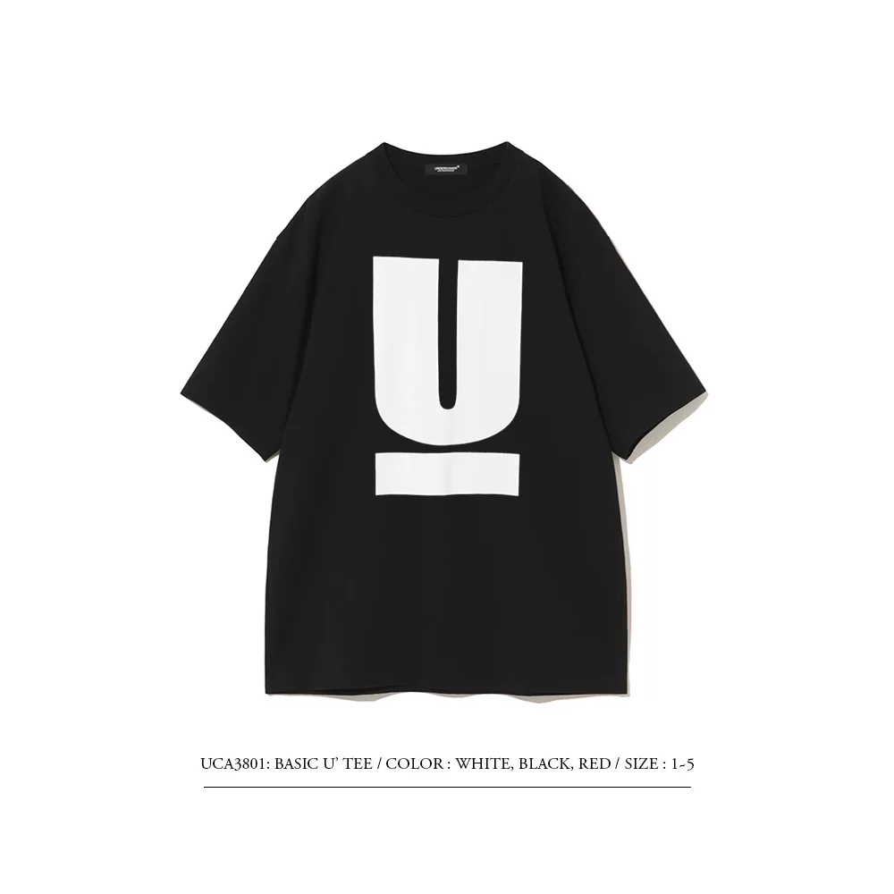Big U Classic Undercover Basic Style Logo Japanese Retro Washed Unisex Printed Short-Sleeve T-Shirt Uc Foto QC de TAOBAO na Qualit.ly