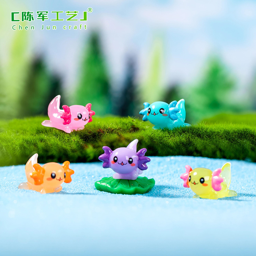 Micro-landscape cartoon cute hexagonal dragon fish tank Moss fleshy landscaping gardening accessories cross-border small ornaments Foto QC de 1688 na Qualit.ly