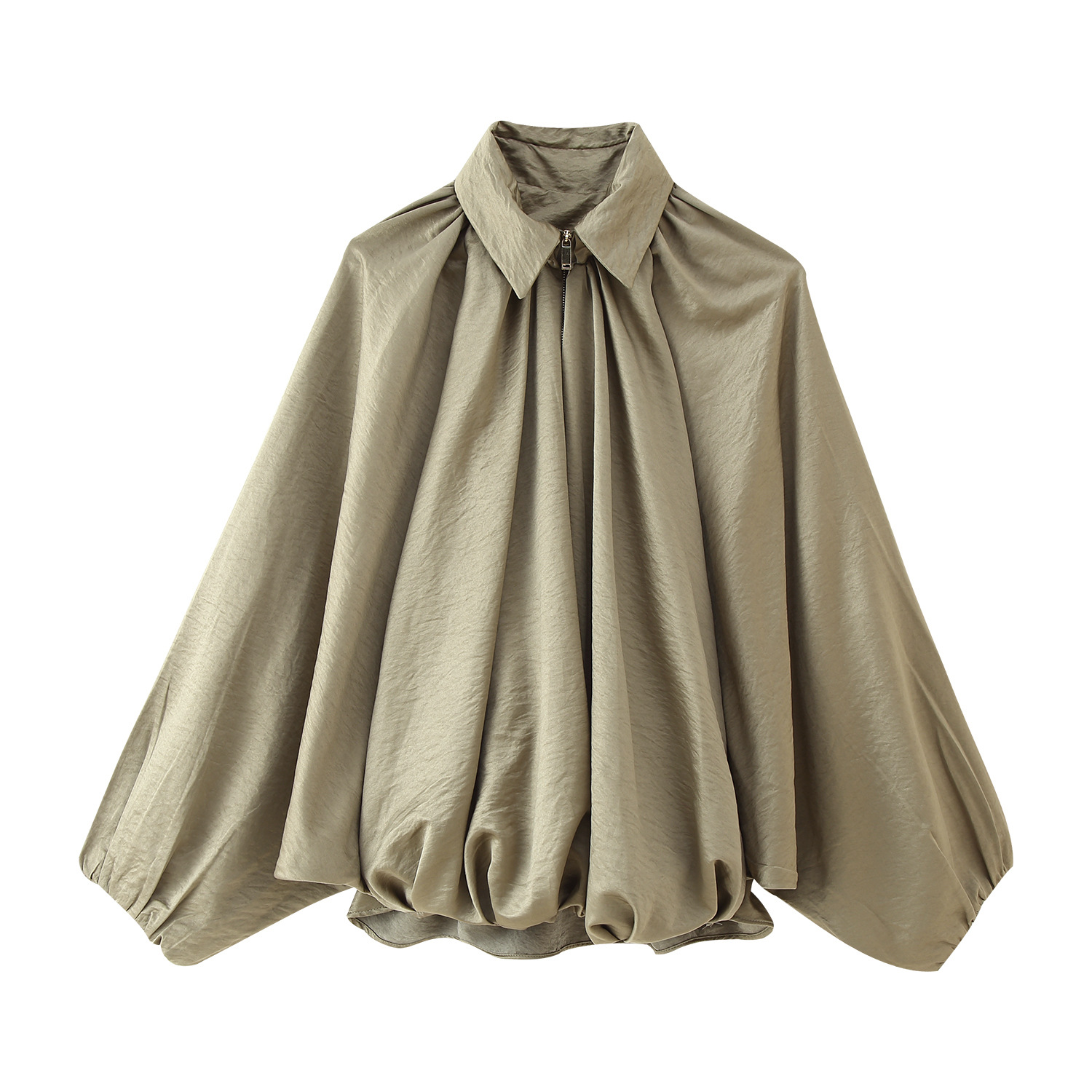 Foreign trade wholesale summer new European and American style puffy solid color bomber jacket coat 2814404