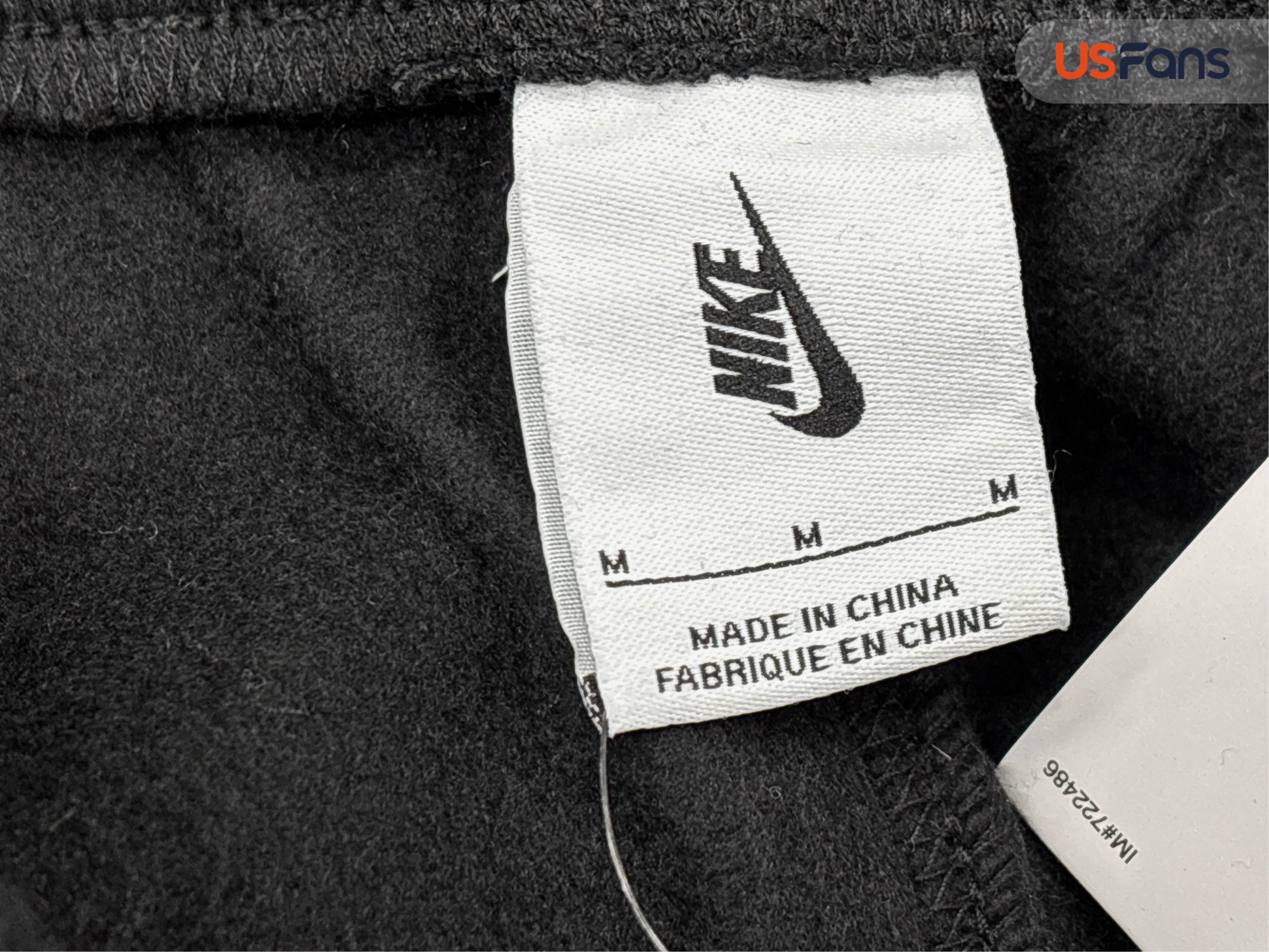 Left Side Embroidered with White Hook, Vertical Pocket, Elastic Waist, Two Webbing Straps at the Leg Openings, Two-Color Straight-Leg Pants 11120523 QC