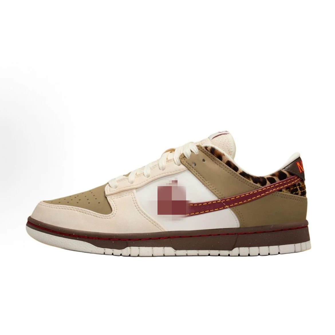 [In stock] Putian pure original high version Dunk SB Low rice red brown leopard print sneakers for more information on LSXC88 Foto QC de WEIDIAN na Qualit.ly