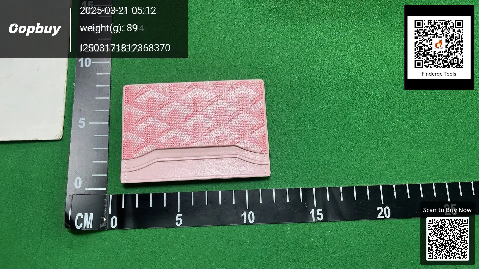 Goyard Saint Louis Card Holder Pink