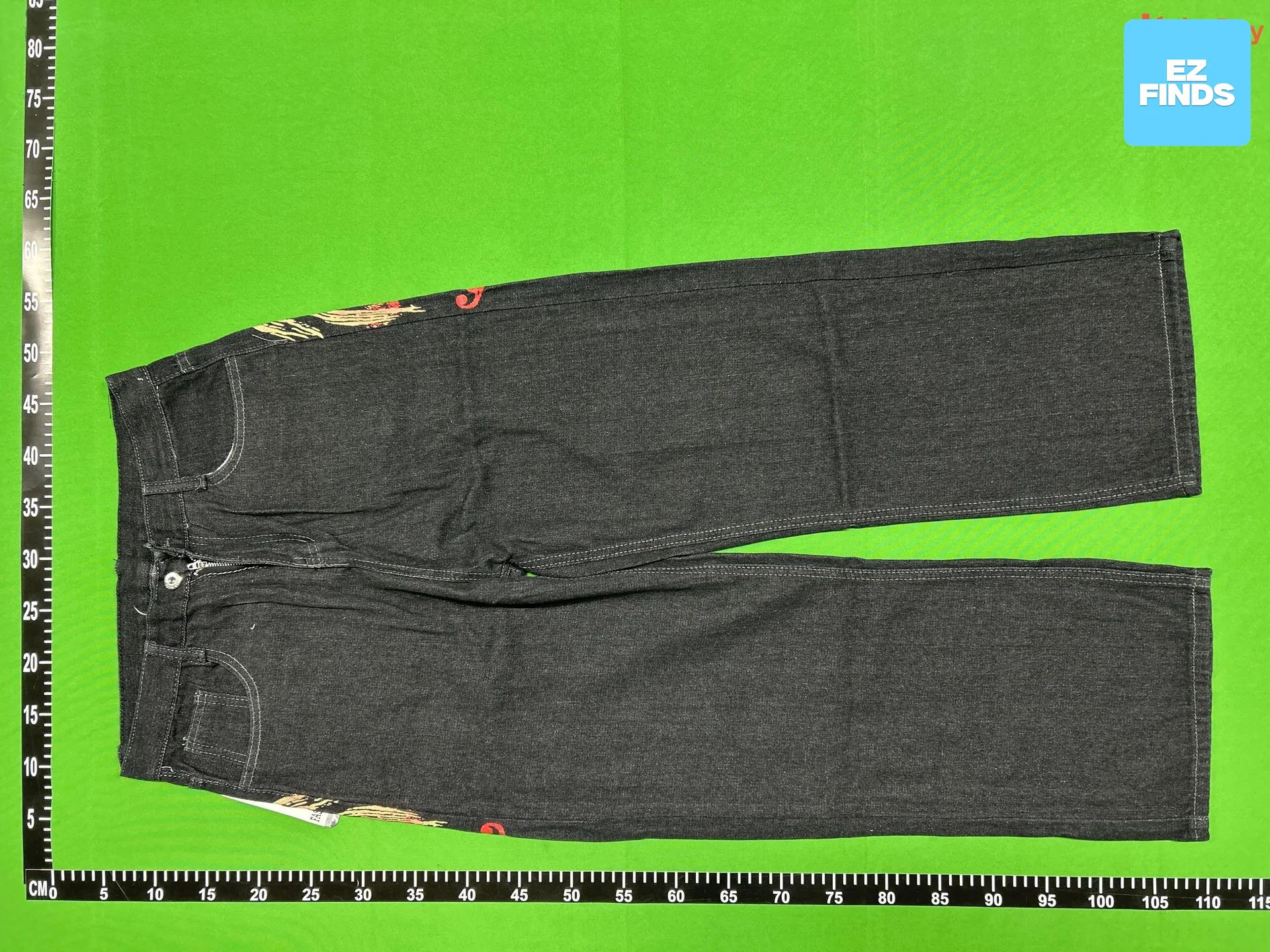 Cross-border E-commerce Streetwear Jeans Y2K Pants Hip Hop Embroider Loose Jeans Men HarajuKu — QC-foto 3