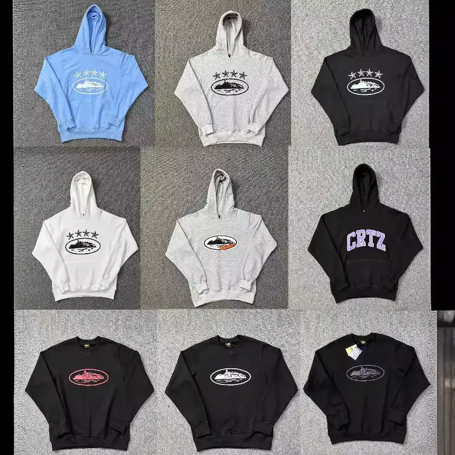 Foreign Trade Alcatraz Island Printed Hoodie Hoodie Men's and Women's Beauty Tide High Street Hoodie Foot Pants Sports suit Tide