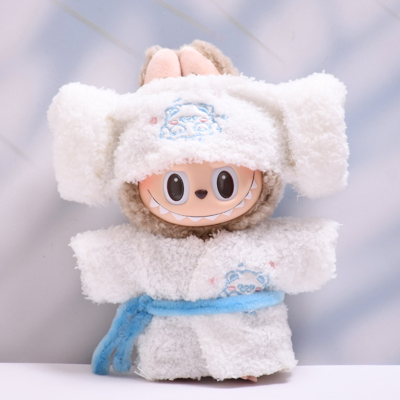 Only clothes] one, two and three generations of pendants pull cloth clothes bathrobe sweat clothes suit labubu doll clothes