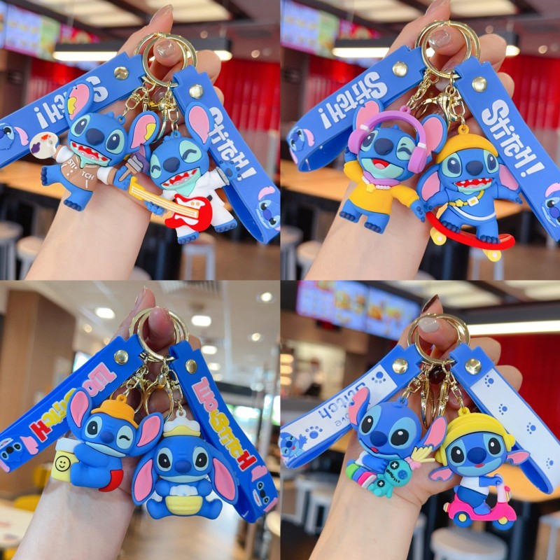 Cartoon trend stilbe series key chain pendant car key chain video game city exquisite small gift wholesale