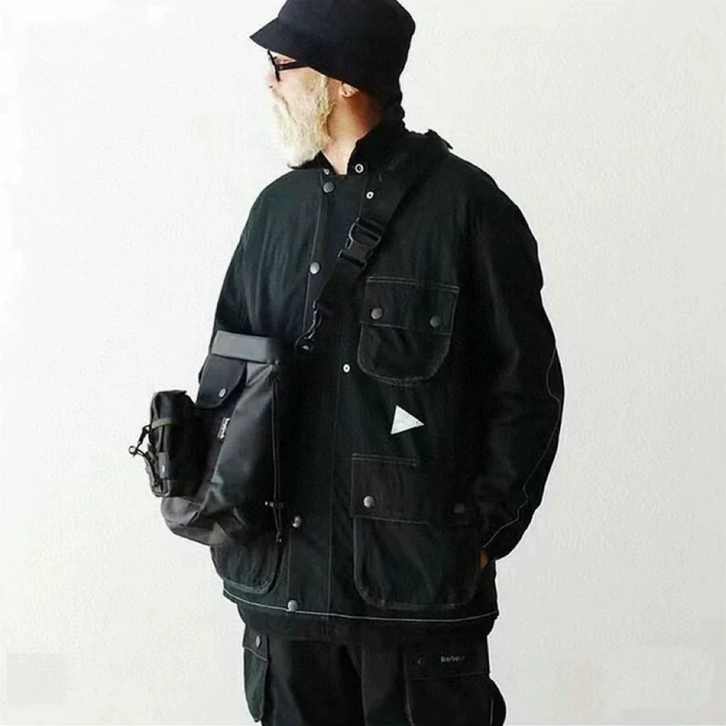 In-Stock Japanese Trendy Brand Mountain-Style Outdoor Functional Jacket Hunting Multi-Pocket Jacket Unisex Windproof Top