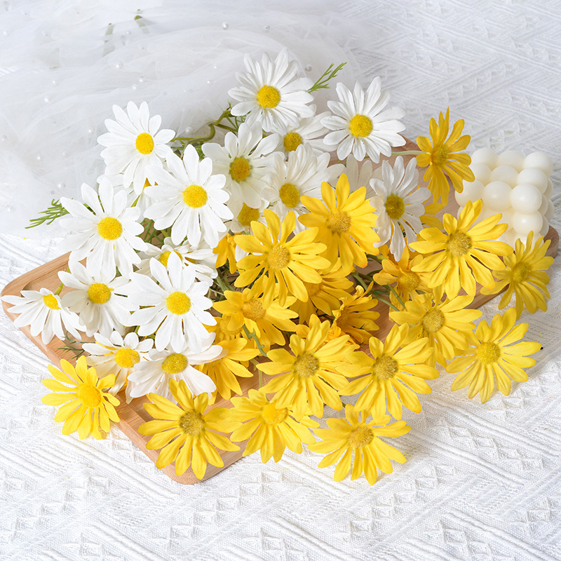 Artificial Flowers, Simulated Daisies, Dutch Chrysanthemums, Cosmos Fake Bouquets, Photo Props, Home Hotel Wedding Decoration Flowers
