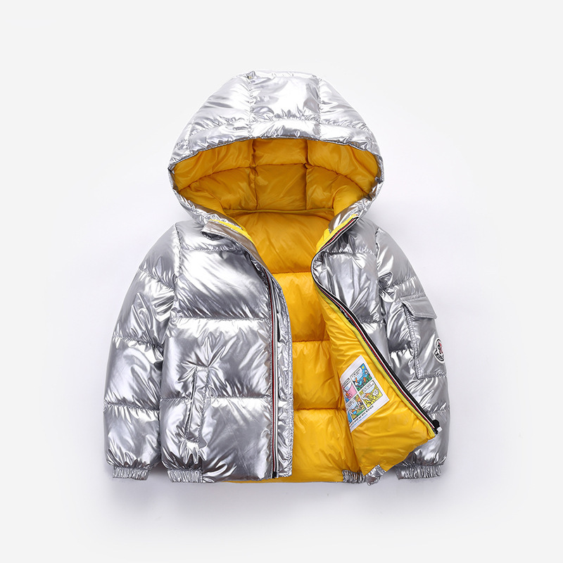 Winter New Baby Space Silver Boys and Girls Thickened Anti-Season Children's Wear Winter Clothes Children's Down Jacket Foto QC de 1688 na Qualit.ly