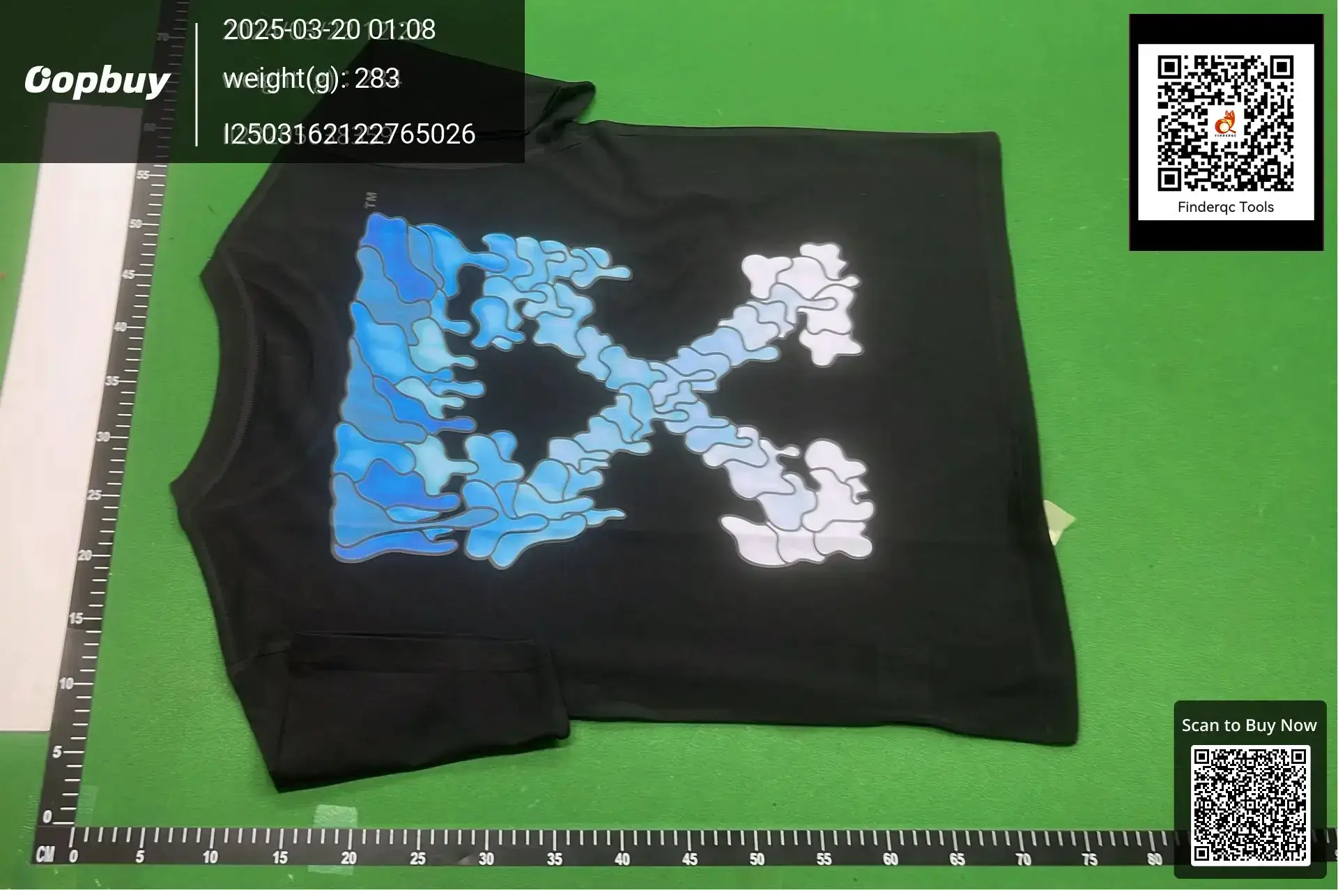 Wholesale OFF Europe and the United States 21SS spring and summer new dissolved water droplets splash ink printing short sleeve OW men's and women's T-shirt