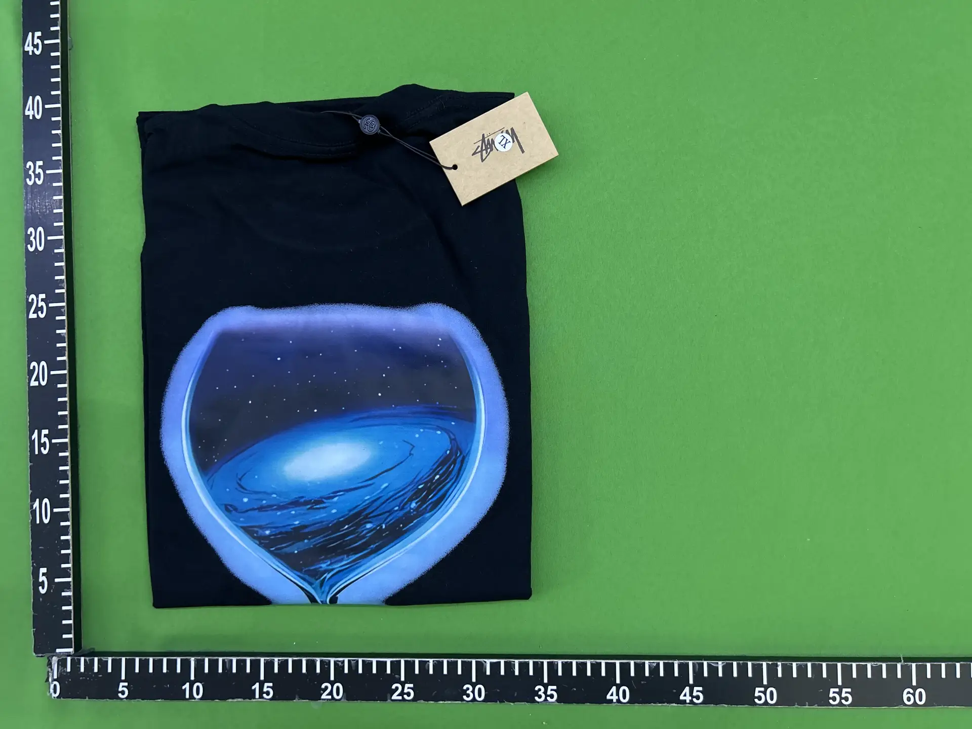 Stussy Galaxy Print T-Shirt Black
