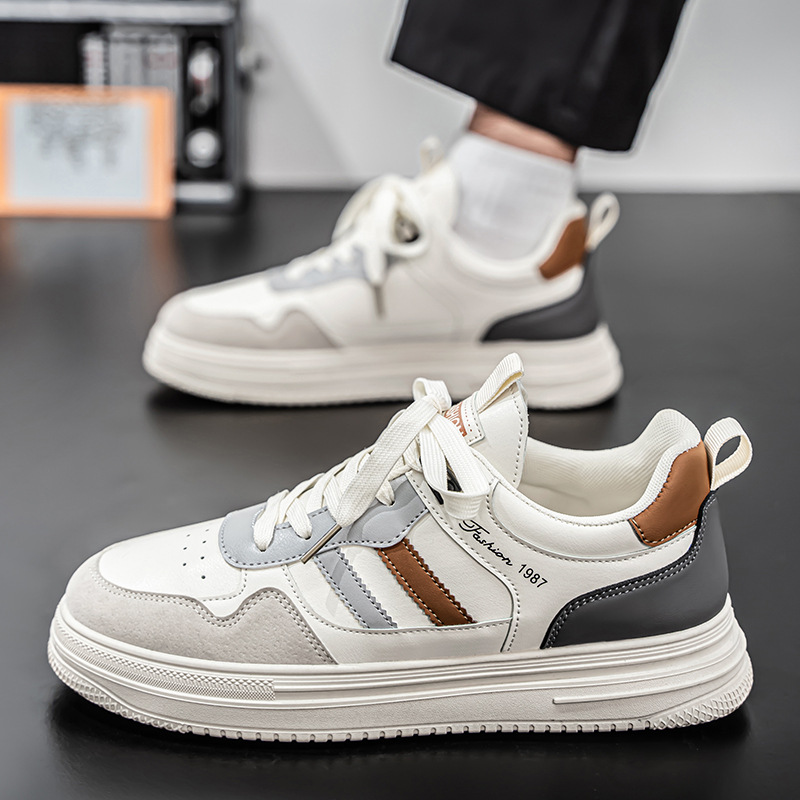 Sneakers Men's 2025 New Spring All-match Lightweight Sports Casual Shoes Low-top Students Internet-famous Trendy Men's Shoes