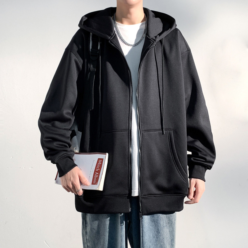 Cotton Sweater Men's and Women's Hooded 2024 Trendy Brand Cardigan Spring and Autumn Heavy plus size Jacket Men's Couple's Jacket Men's