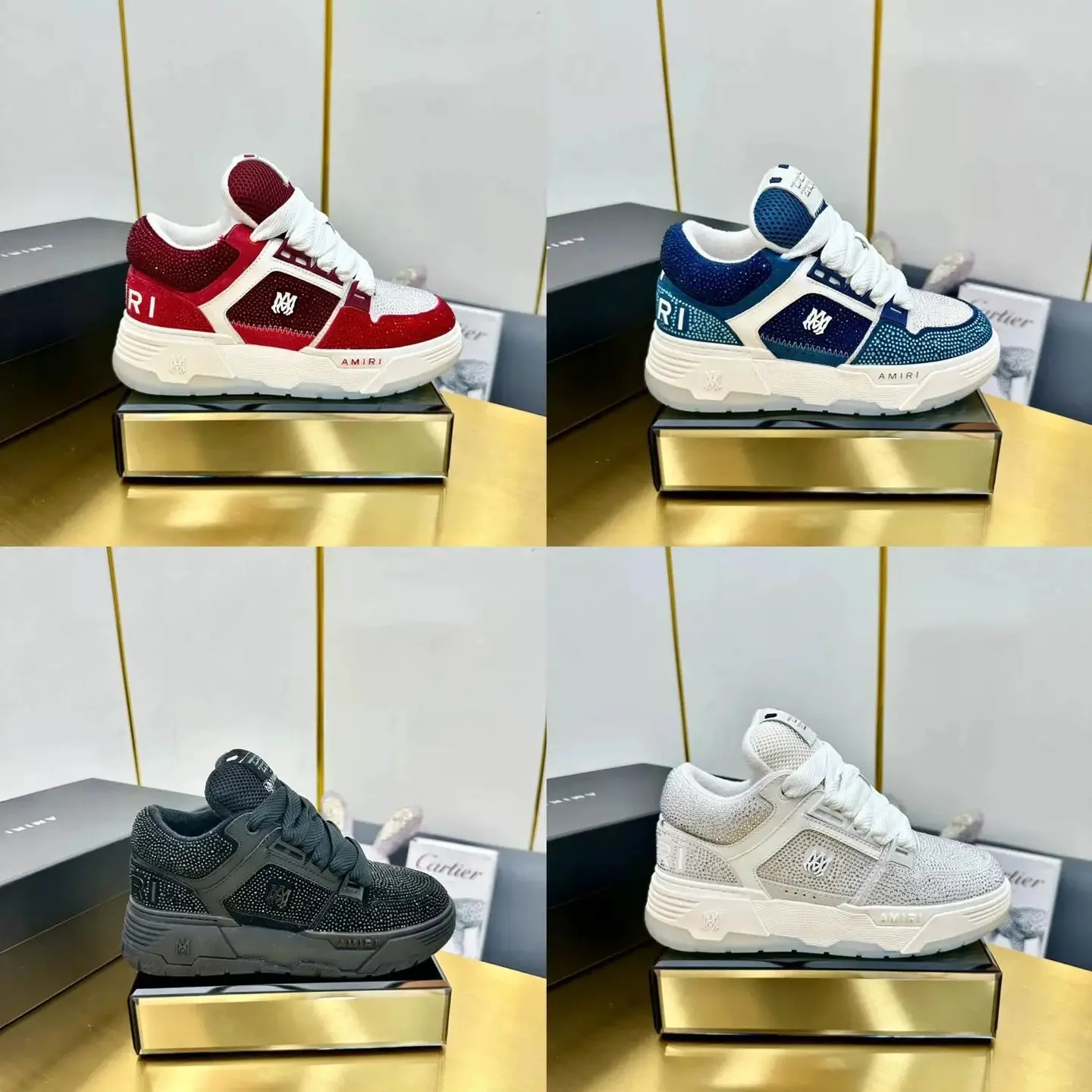 AM烫钻面包鞋子