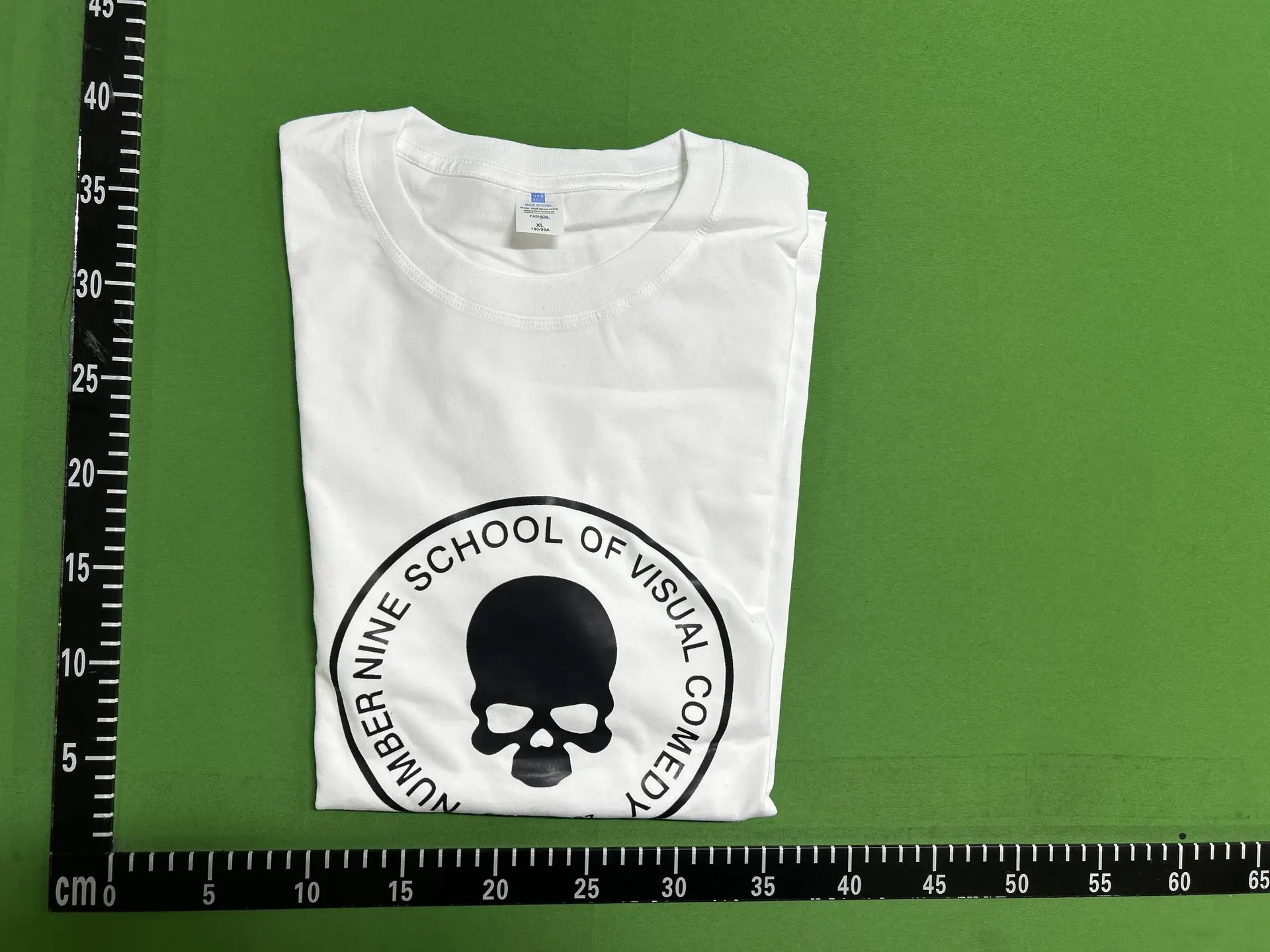 Number Nine School of Visual Comedy Skull T-Shirt