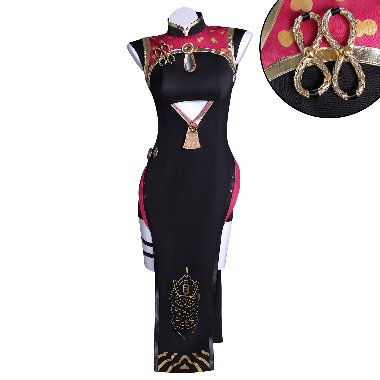 Jue Zuo Ling Hongdou Cosplay Costume for Chengehui Ping Npc Tea Shop Owner Cheongsam Cosplay Game Anime Costume
