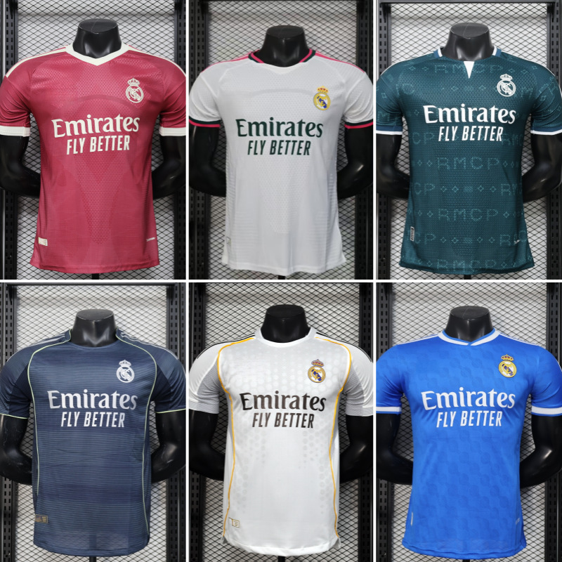 Wholesale 2627 Season Real Madrid Jerseys Real Madrid Football Uniforms Mbappe Bellingham Champions League Jerseys QC-foto från 1688 på Qualit.ly