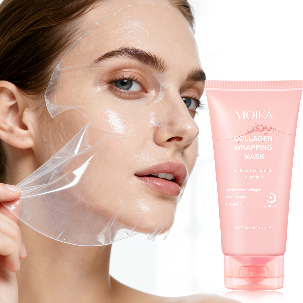 Pure English Collagen Overnight Peel-Off Mask Applied at Night for Moisturizing Foreign Trade Cross-Border Export Amazon Tk