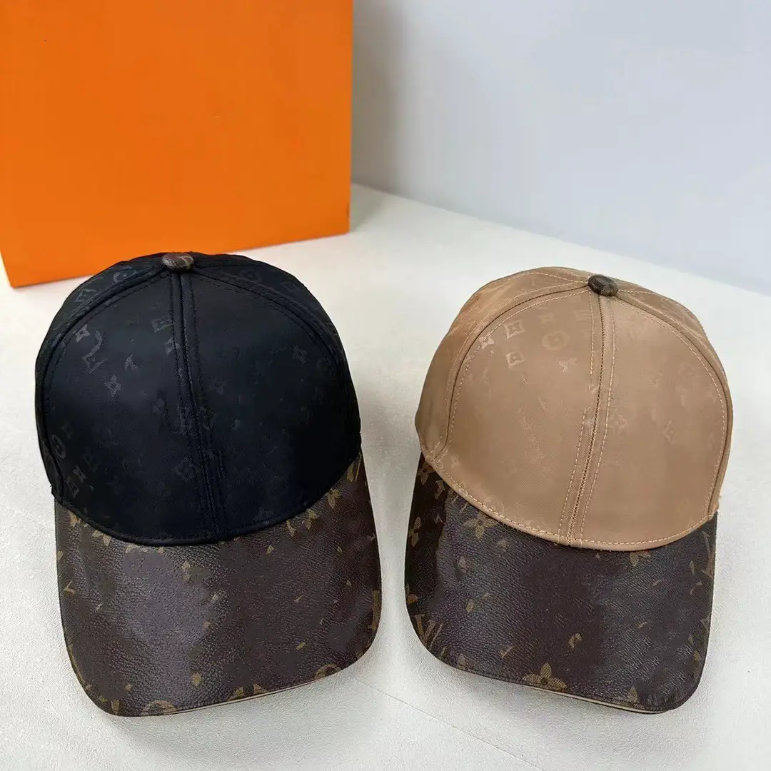 New Baseball Cap Leather Brim High Quality European and American Foreign Trade Cross-Border Peaked Cap for Men and Women Spring and Summer Casual Sunshade Hat