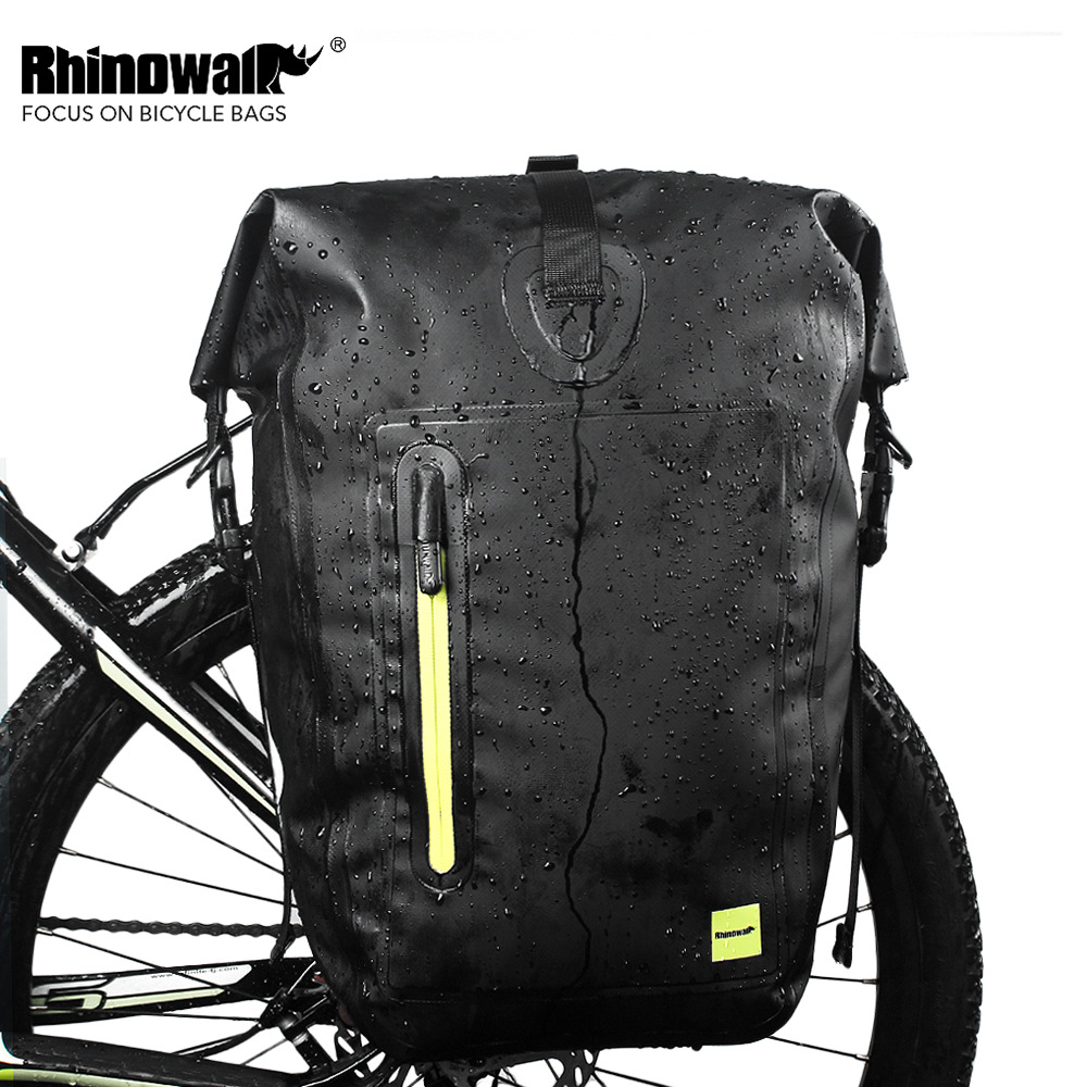 RHINOWALK bicycle rear carrying bag full waterproof shelf bag 25L unilateral frame bag long-distance travel bicycle bag