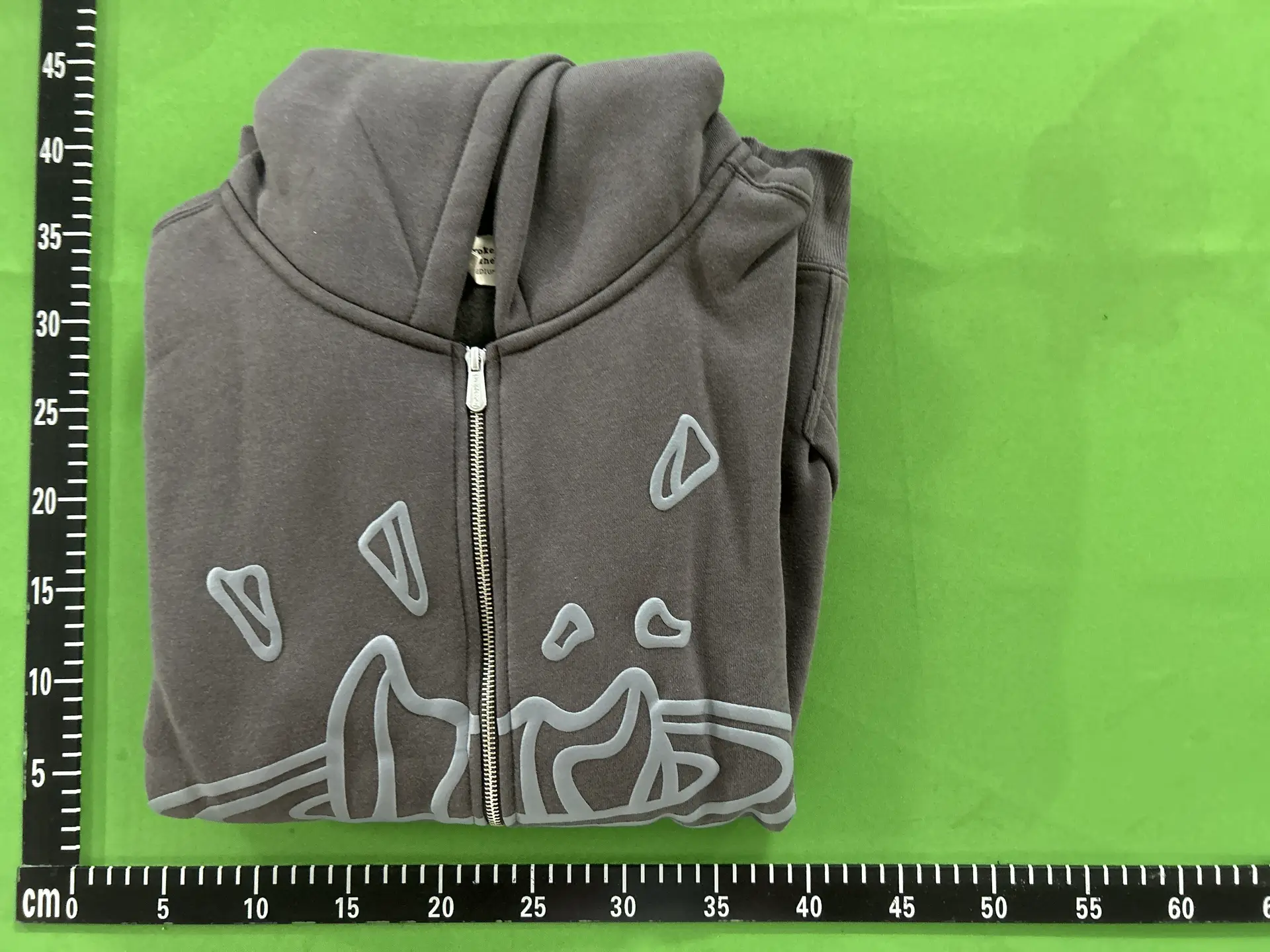 Broken Planet Foam Print Hooded Sweatshirt Men's Cardigan Fleece-Lined American High Street Jacket Broken Planet