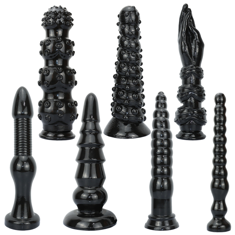 30cm Extra-Large Long Beaded Anal Plug Collection Gay Threaded Textured Shaped Dildo for Men and Women G-Spot Jumbo Size