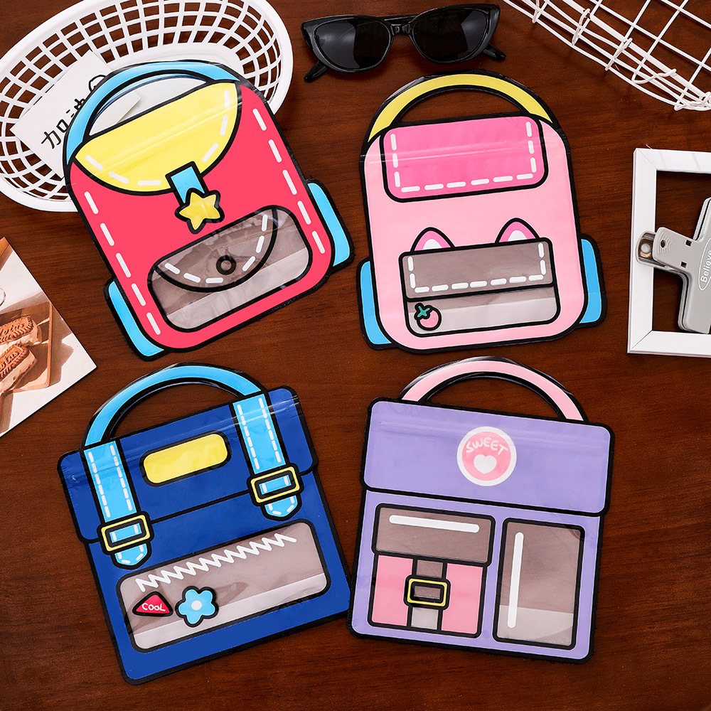 Dopamine Self-sealing Bag Student Creative Snack Gift Bag Children's Day High-value Portable Portable Packaging Bag