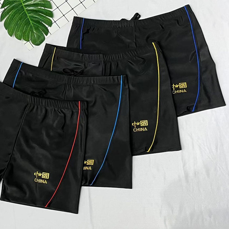 Men's boxer swimming trunks fashion new swimming trunks factory direct hot spring beach swimming equipment
