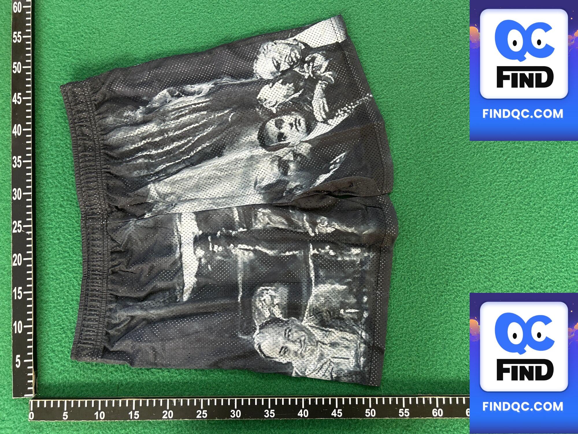 Kin American Shorts Casual Sports Fitness Short-Length Pants Mesh Breathable and Loose below the Knee Fashion Perspiration Shoelace QC