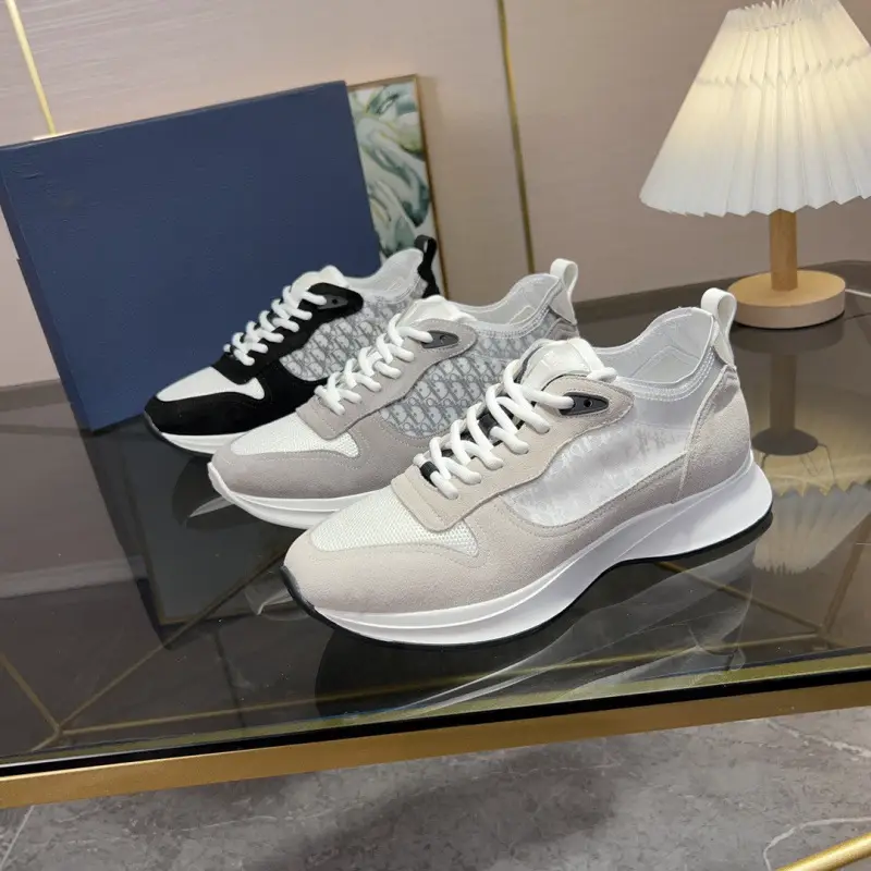 Cowhide 2025 New Sports Shoes Trendy Letter Low-Top Casual Men's Shoes Embroidered Thick-Soled Lace-Up Fashion Sneakers