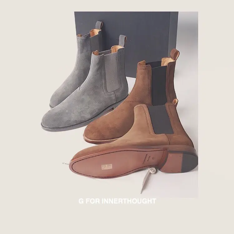 Spanish Handmade Men's Shoes Chelsea Boots