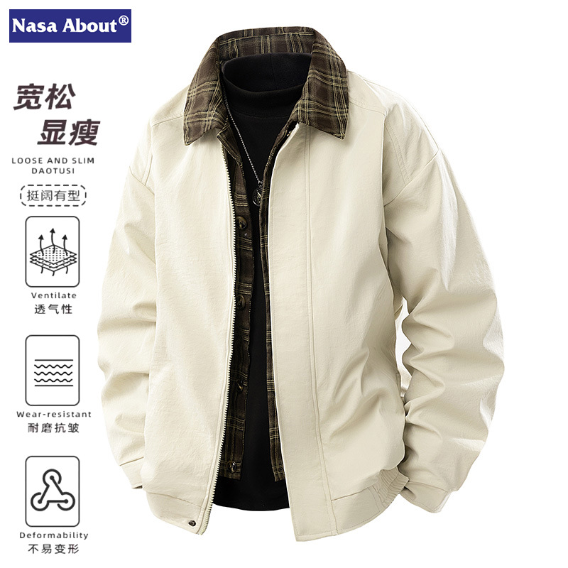 NASA Jacket Couple's Explosive Single Clothes Charge Jacket Men and Women Couple's Jacket Windbreaker Casual Sportswear