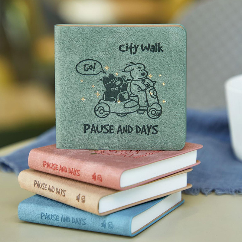 Timeless Square Pocket Leather Notebook: a Beautiful Student Notebook, Diary, and Office Journal for Relaxing Moments